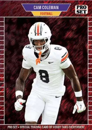 2026 Pro Set Metal Football Base 1989 Pro Set Cam Coleman MOCK UP 2026 Pro Set Metal Football Base 1989 Pro Set Cam Coleman MOCK UP