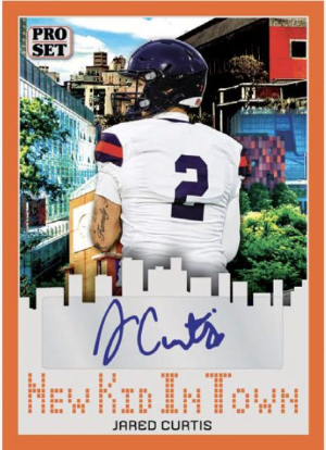 2026 Pro Set Metal Football New Kid in Town Auto Jared Curtis MOCK UP 2026 Pro Set Metal Football New Kid in Town Auto Jared Curtis MOCK UP