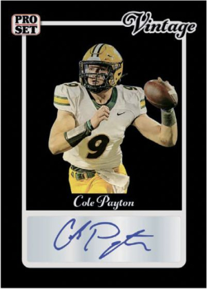 2026 Pro Set Metal Football Pro Set Vintage Cole Payton MOCK UP 2026 Pro Set Metal Football Pro Set Vintage Cole Payton MOCK UP