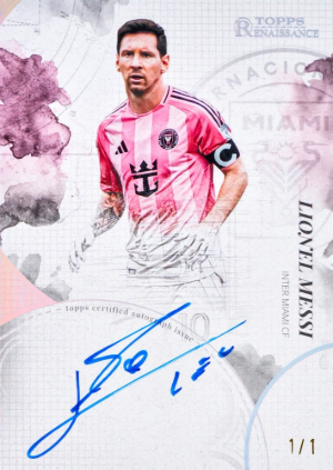 2026 Topps Chrome MLS Soccer Renaissance Auto Lionel Messi MOCK UP