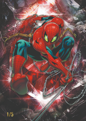 2026 Topps Chrome Sapphire Marvel Comics Hidden Gems Ruby Spider-Man MOCK UP 2026 Topps Chrome Sapphire Marvel Comics Hidden Gems Ruby Spider-Man MOCK UP