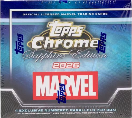 2026 Topps Chrome Sapphire Marvel Comics