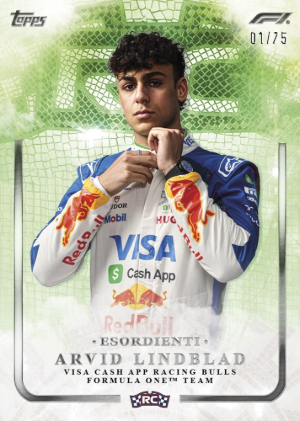 2026 Topps Eccellenza Formula 1 Base Esordienti Green Arvid Lindblad MOCK UP