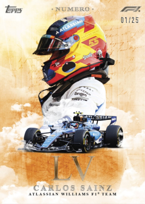2026 Topps Eccellenza Formula 1 Base Numero LV Orange Carlos Sainz MOCK UP