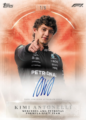 2026 Topps Eccellenza Formula 1 On-Card Auto Kimi Antonelli MOCK UP