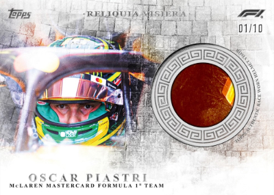 2026 Topps Eccellenza Formula 1 Reliquia Visiera Oscar Piastri MOCK UP