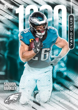 2026 Topps Flagship Football 1000 Yard Club Saquon Barkley MOCK UP
