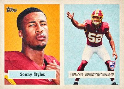 2026 Topps Flagship Football 1957 Rookie Variation Sonny Styles MOCK UP