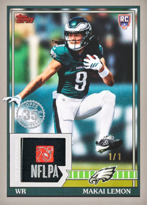 2026 Topps Flagship Football 1991 Topps Rookie Relics Makai Lemon MOCK UP