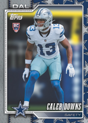 2026 Topps Flagship Football Base Team Color Border Variation Caleb Downs MOCK UP