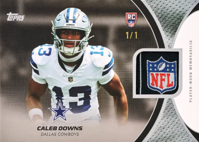 2026 Topps Flagship Football NFL Rookie Material Relics Caleb Downs MOCK UP