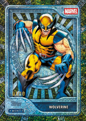 2026 Topps Mint Marvel Base Platinum Tier Black Yellow Electric Dots Wolverine MOCK UP 2026 Topps Mint Marvel Base Platinum Tier Black Yellow Electric Dots Wolverine MOCK UP