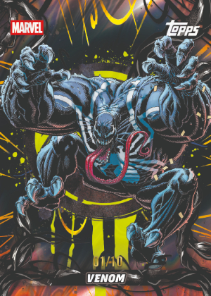 2026 Topps Mint Marvel Mass Symbiote Takeover Black Gold Refractor Venom MOCK UP 2026 Topps Mint Marvel Mass Symbiote Takeover Black Gold Refractor Venom MOCK UP