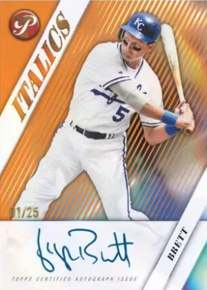 2026 Topps Pristine Baseball Italics Auto George Brett MOCK UP 2026 Topps Pristine Baseball Italics Auto George Brett MOCK UP