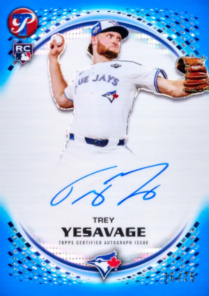 2026 Topps Pristine Baseball Pristine Auto Blue Refractor Trey Yesavage MOCK UP 2026 Topps Pristine Baseball Pristine Auto Blue Refractor Trey Yesavage MOCK UP