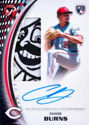 2026 Topps Pristine Baseball Rookie Jumbo Relic Auto Chase Burns MOCK UP 2026 Topps Pristine Baseball Rookie Jumbo Relic Auto Chase Burns MOCK UP