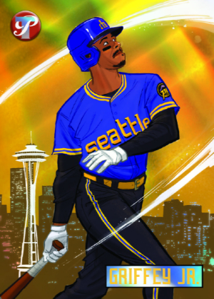 2026 Topps Pristine Baseball Timeless Connections Ken Griffy Jr MOCK UP 2026 Topps Pristine Baseball Timeless Connections Ken Griffy Jr MOCK UP