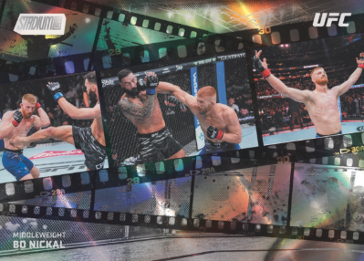 2026 Topps Stadium Club UFC Fight Motion Bo Nickal MOCK UP