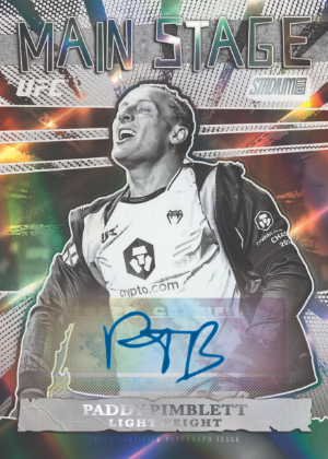 2026 Topps Stadium Club UFC Main Stage Auto Paddy Pimblett MOCK UP