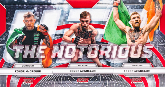 2026 Topps Stadium Club UFC Triumvirates Nicknames Conor McGregor The Notorious MOCK UP
