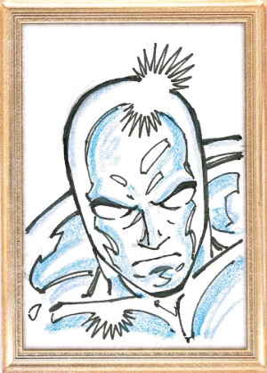 2026 Topps Vault Marvel Studios Golden Sketches Ron Lim Silver Surfer MOCK UP