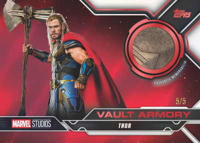 2026 Topps Vault Marvel Studios Vault Armory Red Thor MOCK UP