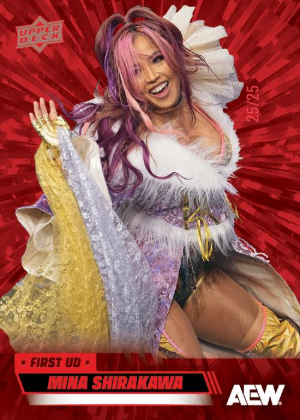 2026 Upper Deck AEW Base Outburst Red Mina Shirakawa MOCK UP 2026 Upper Deck AEW Base Outburst Red Mina Shirakawa MOCK UP