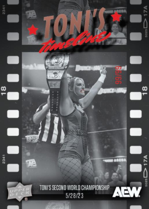 2026 Upper Deck AEW Toni's Timeline Red MOCK UP 2026 Upper Deck AEW Toni's Timeline Red MOCK UP