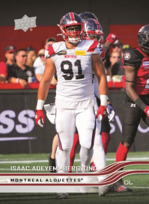 2026 Upper Deck CFL Base Isaac Adeyemi Berglund MOCK UP 2026 Upper Deck CFL Base Isaac Adeyemi Berglund MOCK UP