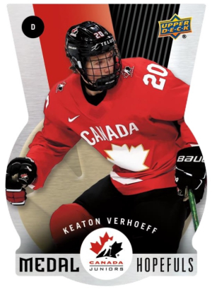 2026 Upper Deck Team Canada Juniors Hockey Medal Hopefuls Keaton Verhoeff MOCK UP