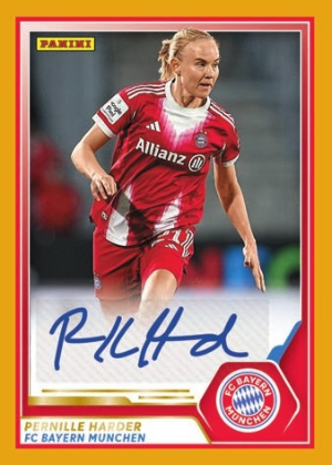 2025-26 Panini Frauen Bundesliga Soccer Base Autographs Gold Pernille Harder MOCK UP 2025-26 Panini Frauen Bundesliga Soccer Base Autographs Gold Pernille Harder MOCK UP