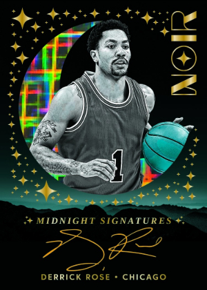 2025-26 Panini Noir Basketball Midnight Signatures Gold Derrick Rose MOCK UP 2025-26 Panini Noir Basketball Midnight Signatures Gold Derrick Rose MOCK UP