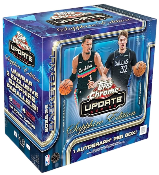 2025-26 Topps Chrome Update Sapphire Basketball