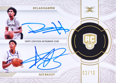 2025-26 Topps Definitive Collection Basketball Dual Rookie Autos Dylan Harper, Ace Bailey MOCK UP 2025-26 Topps Definitive Collection Basketball Dual Rookie Autos Dylan Harper, Ace Bailey MOCK UP
