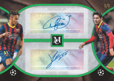 2025-26 Topps Museum Collection UEFA Club Competitions Soccer Archival Dual Auto Messi, Neymar MOCK UP 2025-26 Topps Museum Collection UEFA Club Competitions Soccer Archival Dual Auto Messi, Neymar MOCK UP