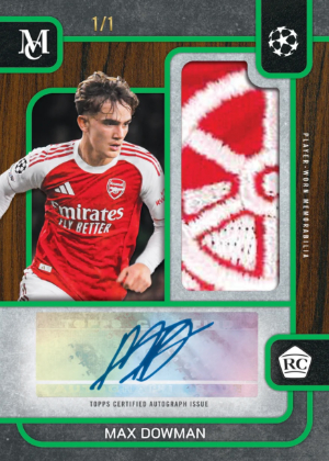 2025-26 Topps Museum Collection UEFA Club Competitions Soccer Museum Rookie Autograph Relics Max Dowman MOCK UP 2025-26 Topps Museum Collection UEFA Club Competitions Soccer Museum Rookie Autograph Relics Max Dowman MOCK UP