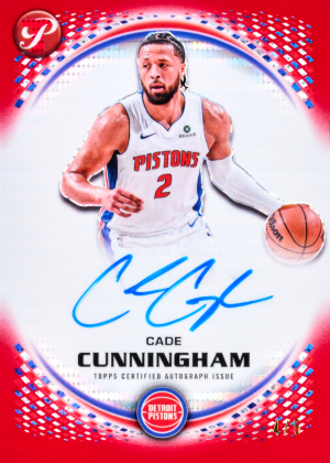 2025-26 Topps Pristine Basketball Pristine Autos Red Cade Cunningham MOCK UP 2025-26 Topps Pristine Basketball Pristine Autos Red Cade Cunningham MOCK UP