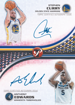 2025-26 Topps Pristine Basketball Pristine Pair Dual Autographs Stephen Curry, Anthony Edwards MOCK UP 2025-26 Topps Pristine Basketball Pristine Pair Dual Autographs Stephen Curry, Anthony Edwards MOCK UP