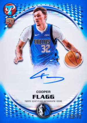 2025-26 Topps Pristine Basketball Pristine Rookie Autographs Blue Cooper Flagg MOCK UP 2025-26 Topps Pristine Basketball Pristine Rookie Autographs Blue Cooper Flagg MOCK UP