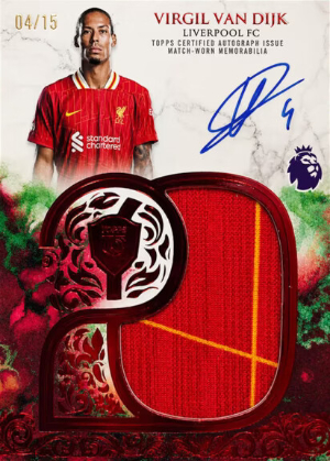 2025-26 Topps Royalty Premier League Soccer 20 Autograph Relic Edition Red Virgil Van Dijk MOCK UP 2025-26 Topps Royalty Premier League Soccer 20 Autograph Relic Edition Red Virgil Van Dijk MOCK UP