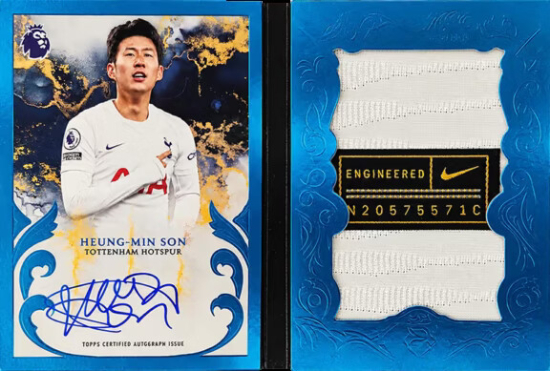 2025-26 Topps Royalty Premier League Soccer Auto Jumbo Relic Book Heung-Min Son MOCK UP