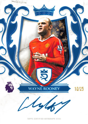 2025-26 Topps Royalty Premier League Soccer Royalty Auto Royal Blue Wayne Rooney MOCK UP 2025-26 Topps Royalty Premier League Soccer Royalty Auto Royal Blue Wayne Rooney MOCK UP