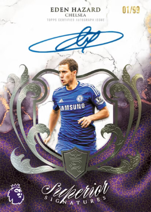 2025-26 Topps Royalty Premier League Soccer Superior Signatures Eden Hazard MOCK UP 2025-26 Topps Royalty Premier League Soccer Superior Signatures Eden Hazard MOCK UP