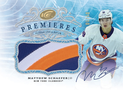2025-26 Upper Deck Ice Hockey Base Ice Premieres Autographed Patch Matthew Schaefer MOCK UP 2025-26 Upper Deck Ice Hockey Base Ice Premieres Autographed Patch Matthew Schaefer MOCK UP