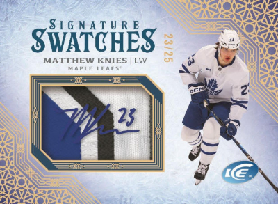 2025-26 Upper Deck Ice Hockey Signature Swatches Matthew Knies MOCK UP 2025-26 Upper Deck Ice Hockey Signature Swatches Matthew Knies MOCK UP