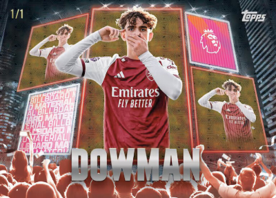 2026-27 Topps Flagship Premier League Soccer Billboard Material FoilFractor Max Dowman MOCK UP 2026-27 Topps Flagship Premier League Soccer Billboard Material FoilFractor Max Dowman MOCK UP