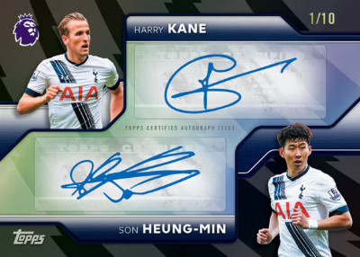 2026-27 Topps Flagship Premier League Soccer Dual Autographs Black Harry Kane, Son Heung-Min MOCK UP 2026-27 Topps Flagship Premier League Soccer Dual Autographs Black Harry Kane, Son Heung-Min MOCK UP