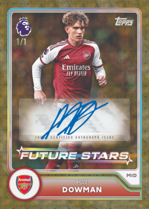 2026-27 Topps Flagship Premier League Soccer Future Stars Auto Max Dowman MOCK UP 2026-27 Topps Flagship Premier League Soccer Future Stars Auto Max Dowman MOCK UP