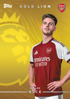 2026-27 Topps Flagship Premier League Soccer Gold Lion Declan Rice MOCK UP 2026-27 Topps Flagship Premier League Soccer Gold Lion Declan Rice MOCK UP
