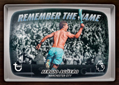2026-27 Topps Flagship Premier League Soccer Remember the Name Sergio Aguero MOCK UP 2026-27 Topps Flagship Premier League Soccer Remember the Name Sergio Aguero MOCK UP